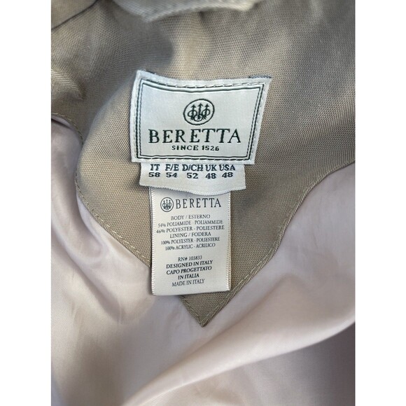 Vintage Men's Beretta Sport Thermore Quilted Jacket Olive Green Size 48 Italy - Picture 2 of 6